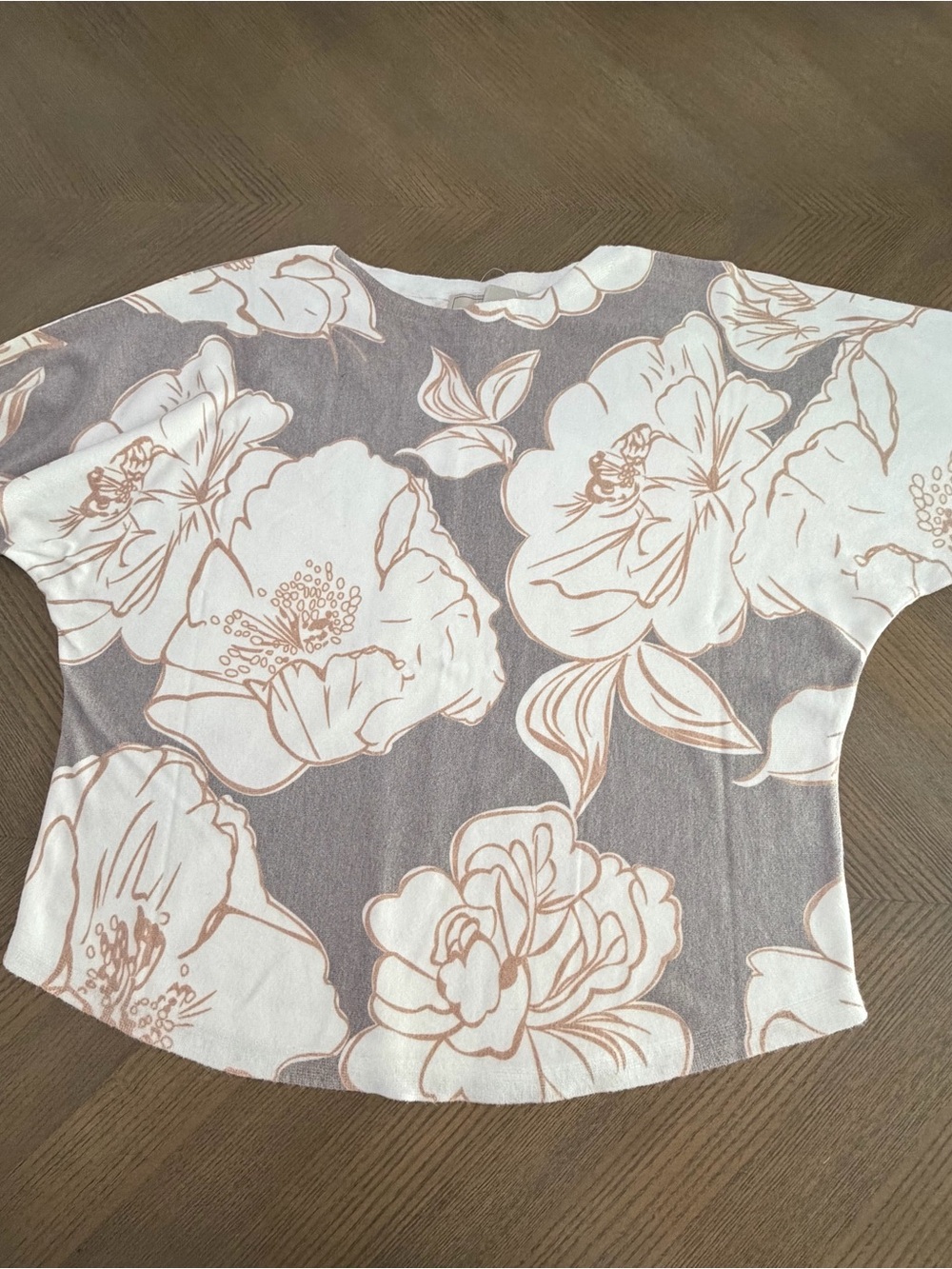 Sioni dolman sleeve floral print sweater Size M